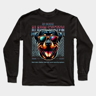 Bark Alert Rottweiler Dog Long Sleeve T-Shirt